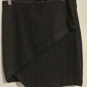 Dynamite Charcoal Asymmetrical Skirt